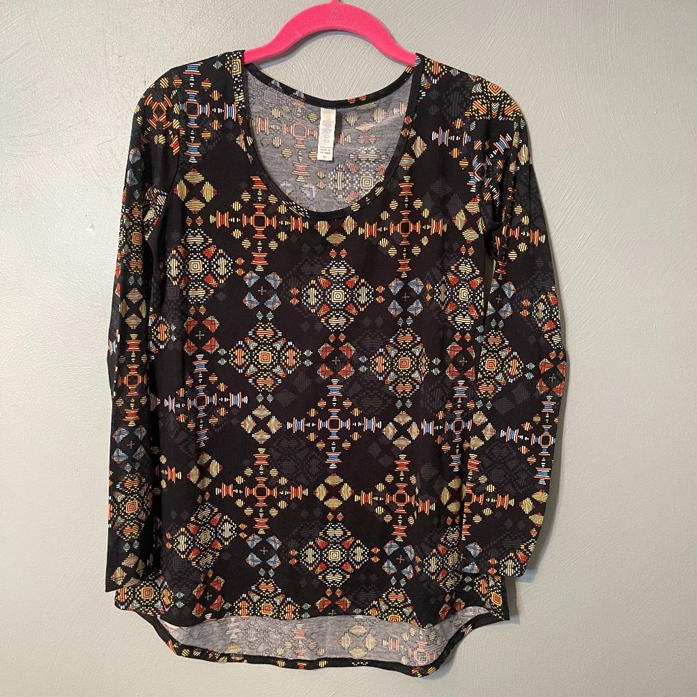 Like new LuLaRoe LYNNAE Long sleeve Tee XS